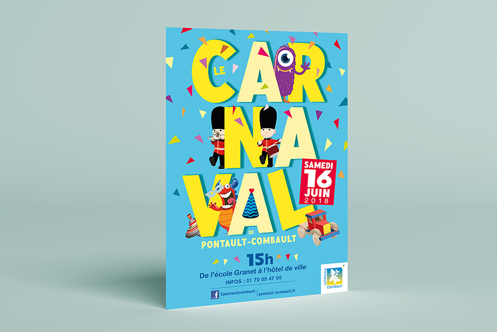 lilyp.eu, affiche carnaval, pontault-combault, événement